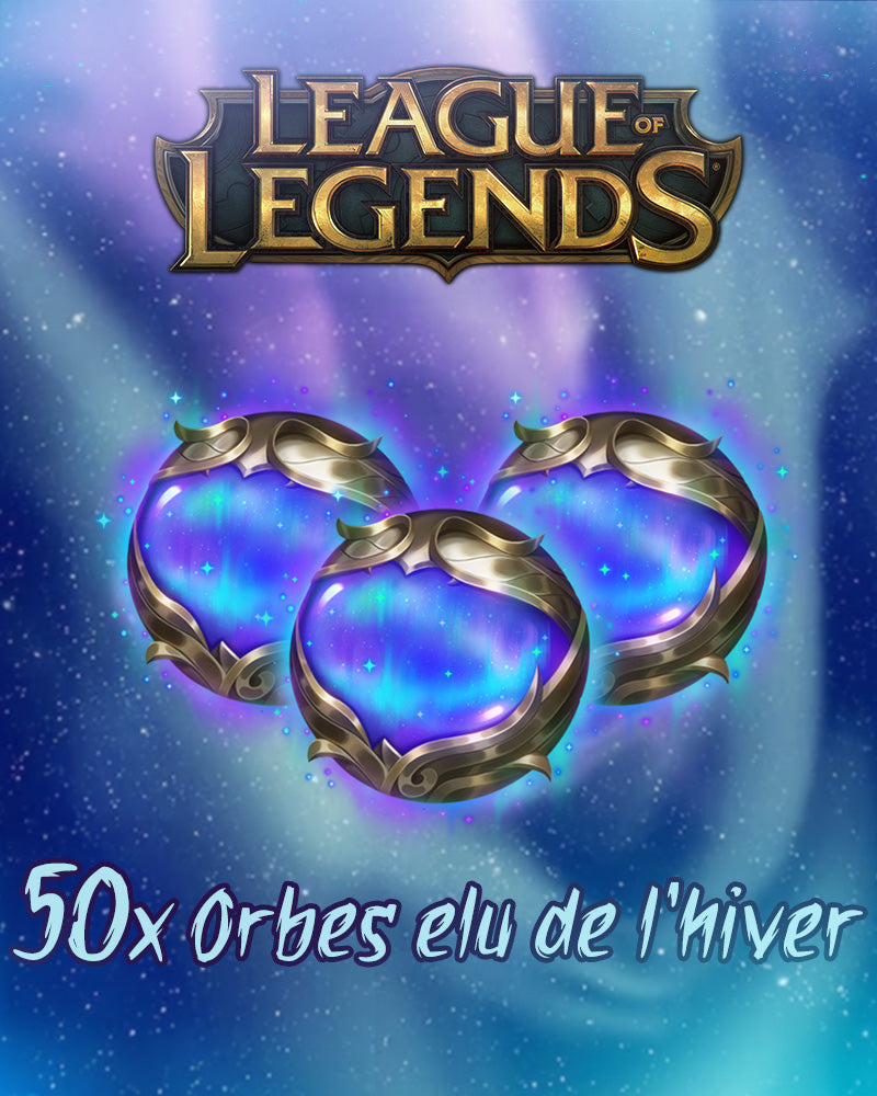 League of Legends - 50x Pack d'orbes élu de l'hiver - Vaulta Game